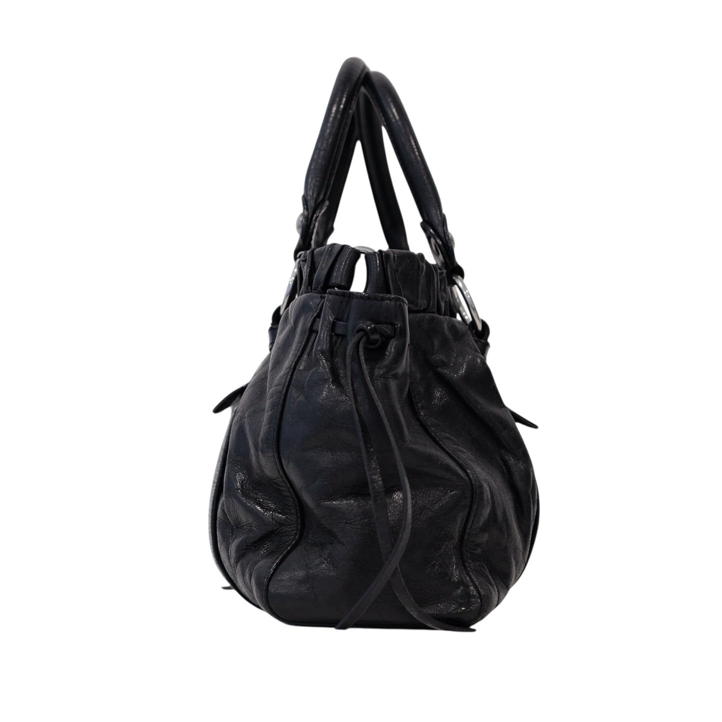 Miu Miu Vitello Lux Black Bag