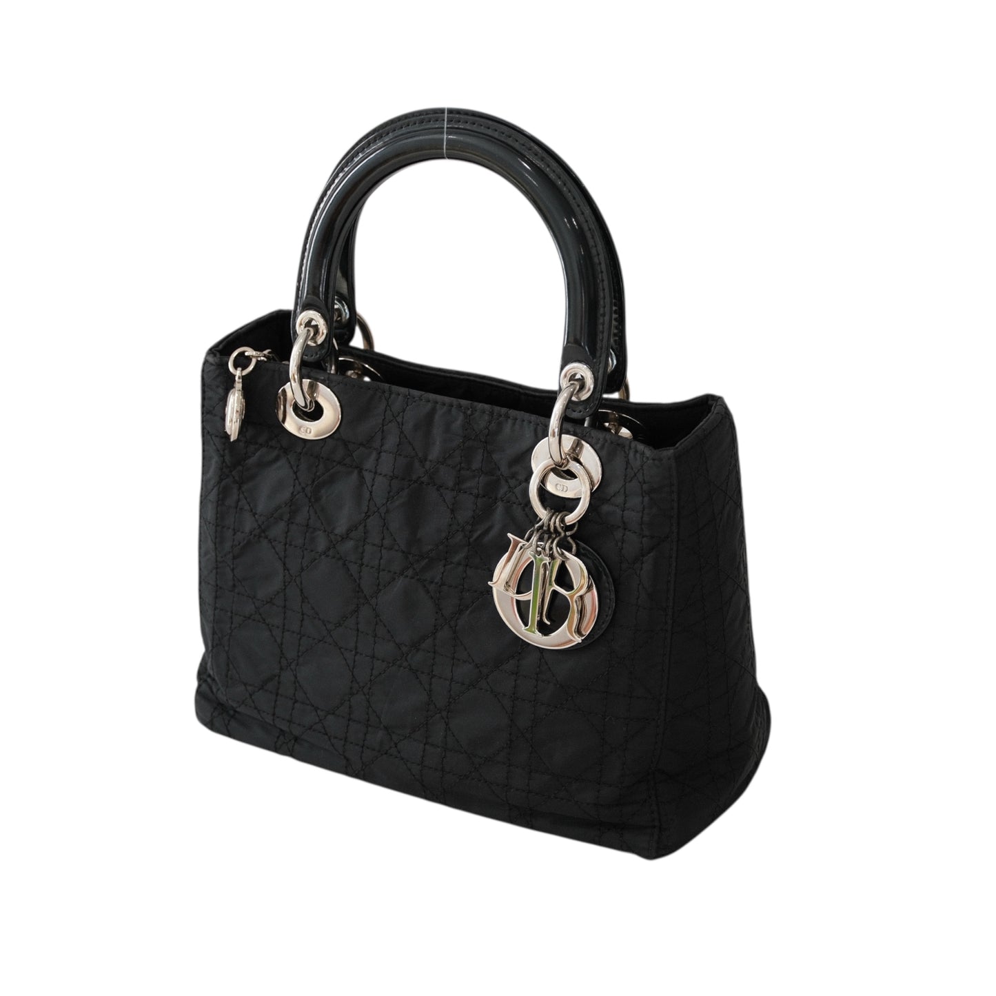 Dior Vintage Medium Lady Dior Cannage Nylon