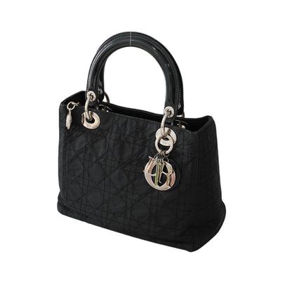 Dior Vintage Medium Lady Dior Cannage Nylon