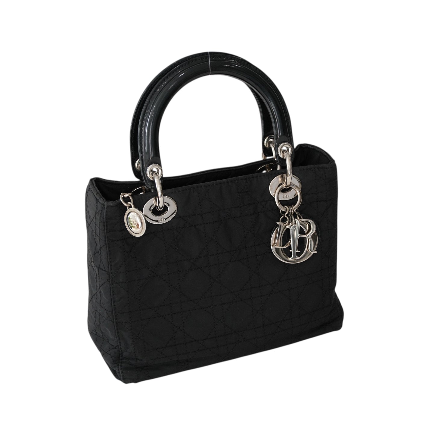 Dior Vintage Medium Lady Dior Cannage Nylon