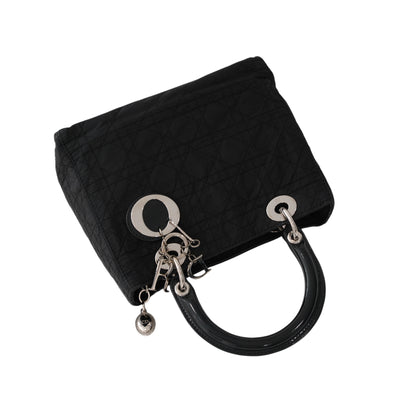 Dior Vintage Medium Lady Dior Cannage Nylon