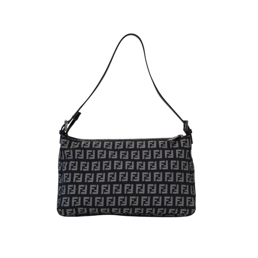 Fendi Zucchino Black Shoulder Bag