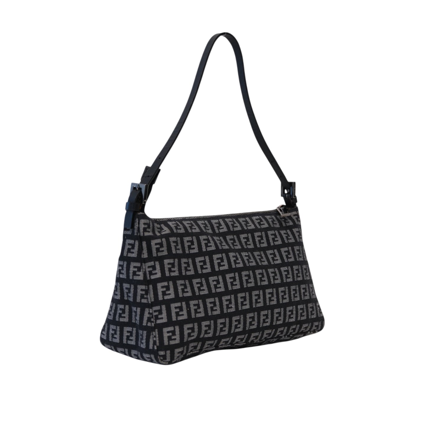 Fendi Zucchino Black Shoulder Bag