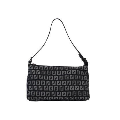 Fendi Zucchino Black Shoulder Bag