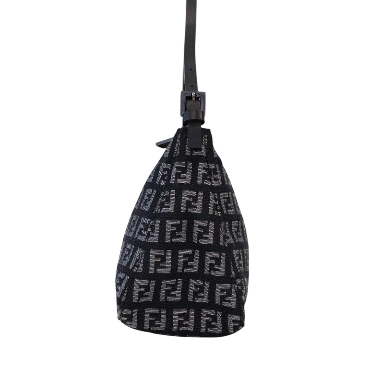 Fendi Zucchino Black Shoulder Bag