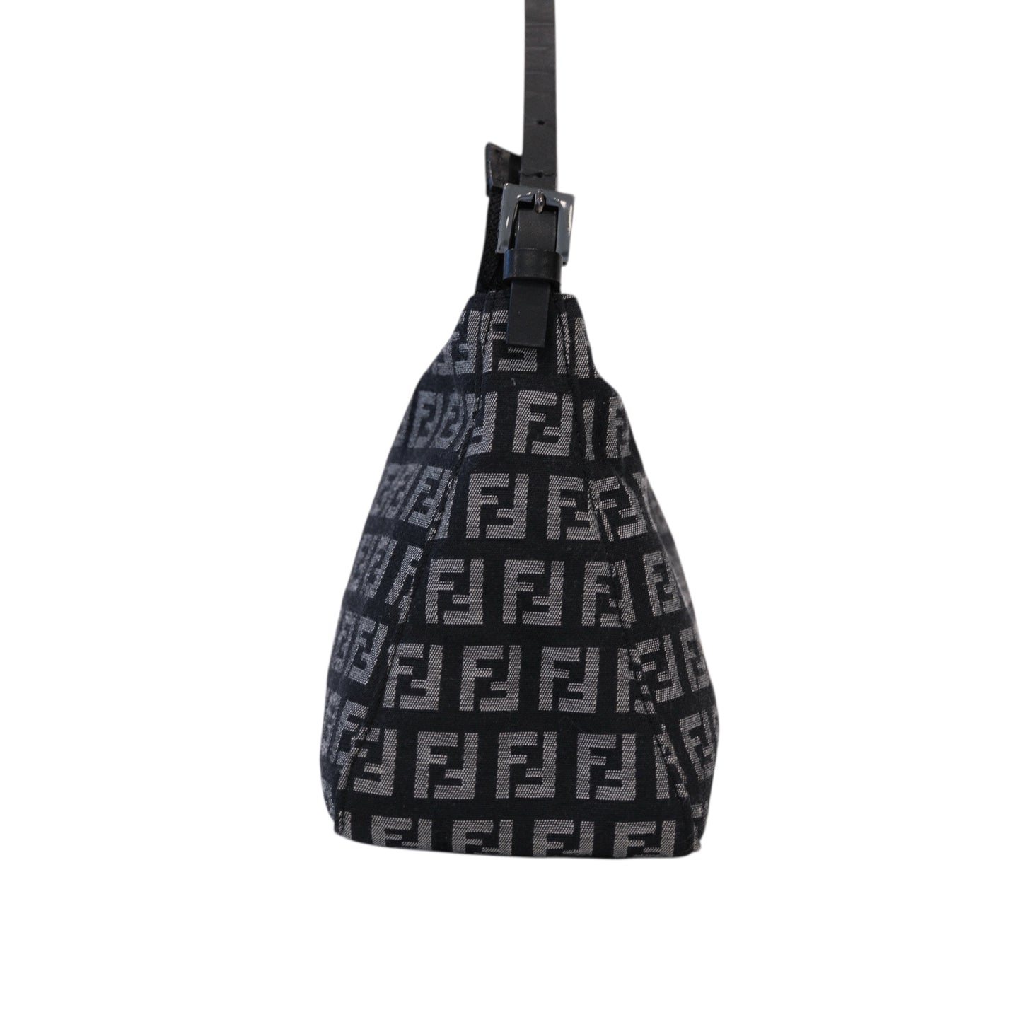 Fendi Zucchino Black Shoulder Bag