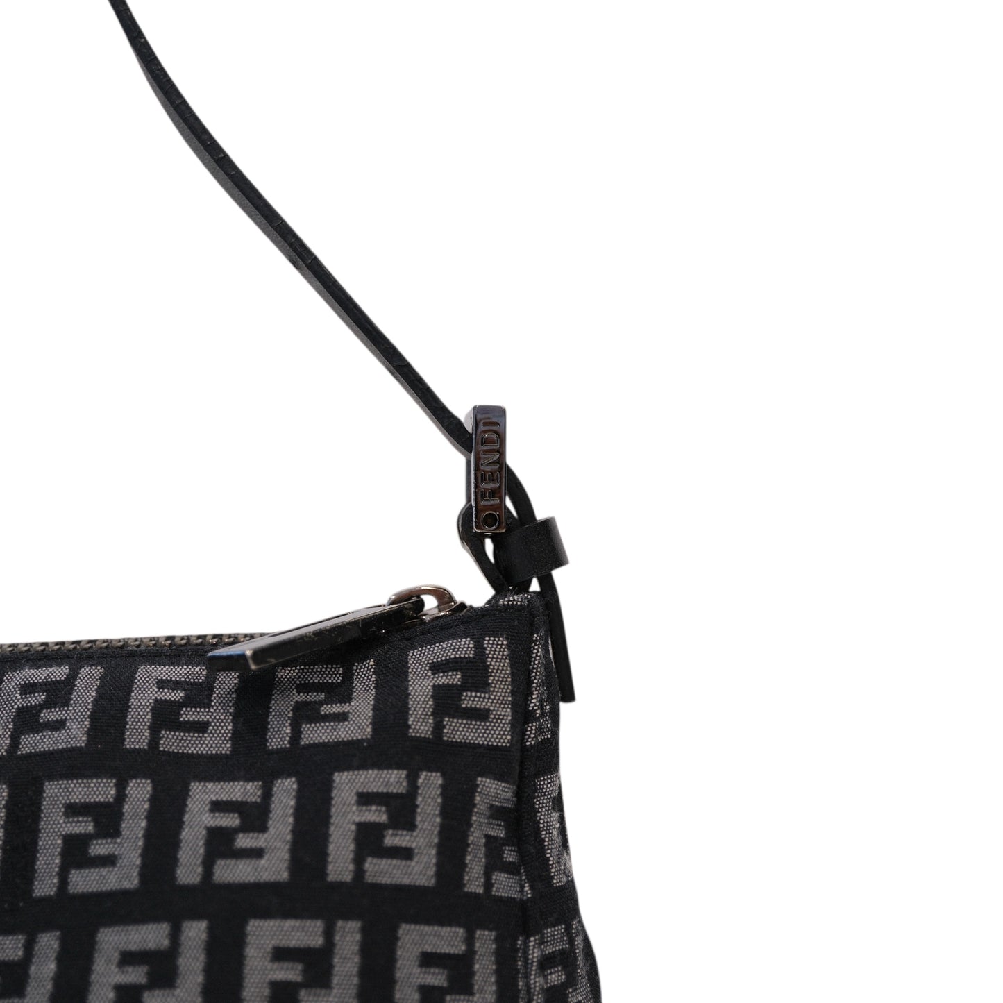 Fendi Zucchino Black Shoulder Bag