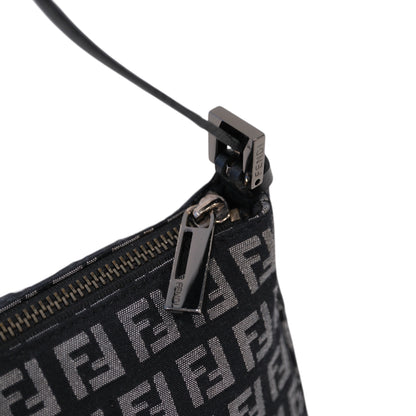 Fendi Zucchino Black Shoulder Bag