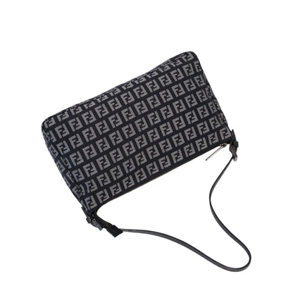 Fendi Zucchino Black Shoulder Bag