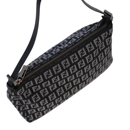 Fendi Zucchino Black Shoulder Bag