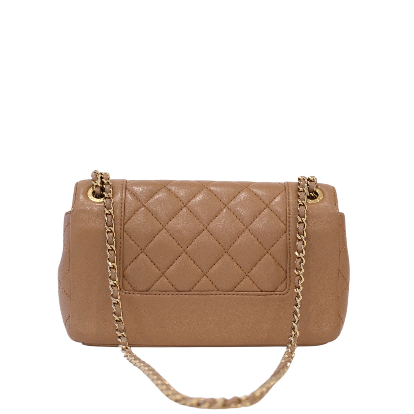 Chanel Mademoisell Small Beige Flap Bag