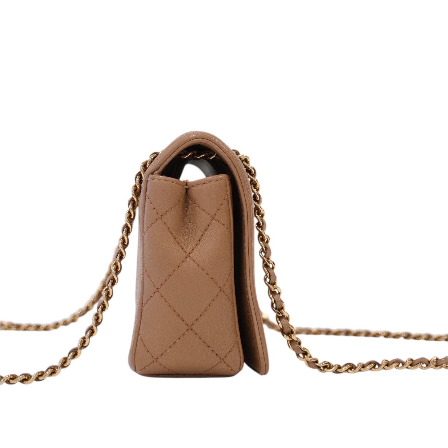 Chanel Mademoisell Small Beige Flap Bag