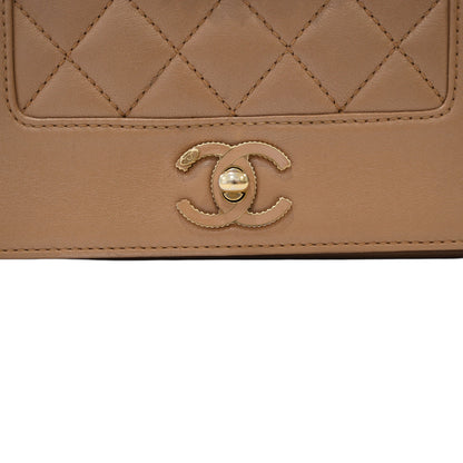 Chanel Mademoisell Small Beige Flap Bag
