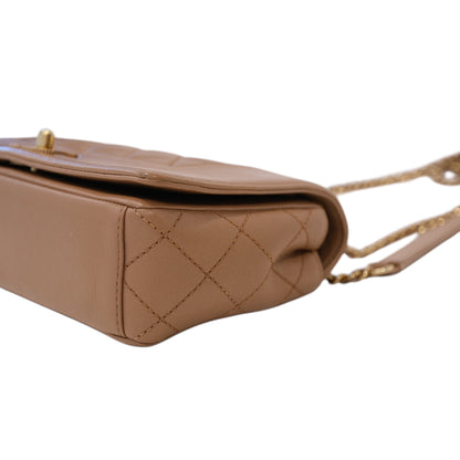 Chanel Mademoisell Small Beige Flap Bag