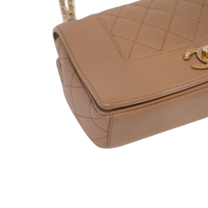 Chanel Mademoisell Small Beige Flap Bag