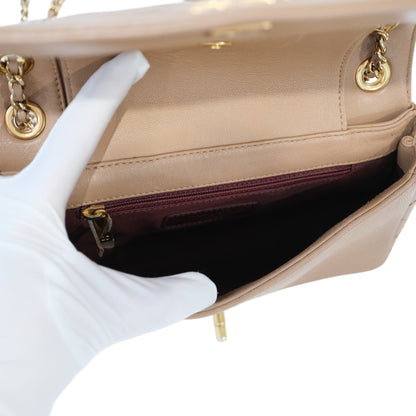 Chanel Mademoisell Small Beige Flap Bag