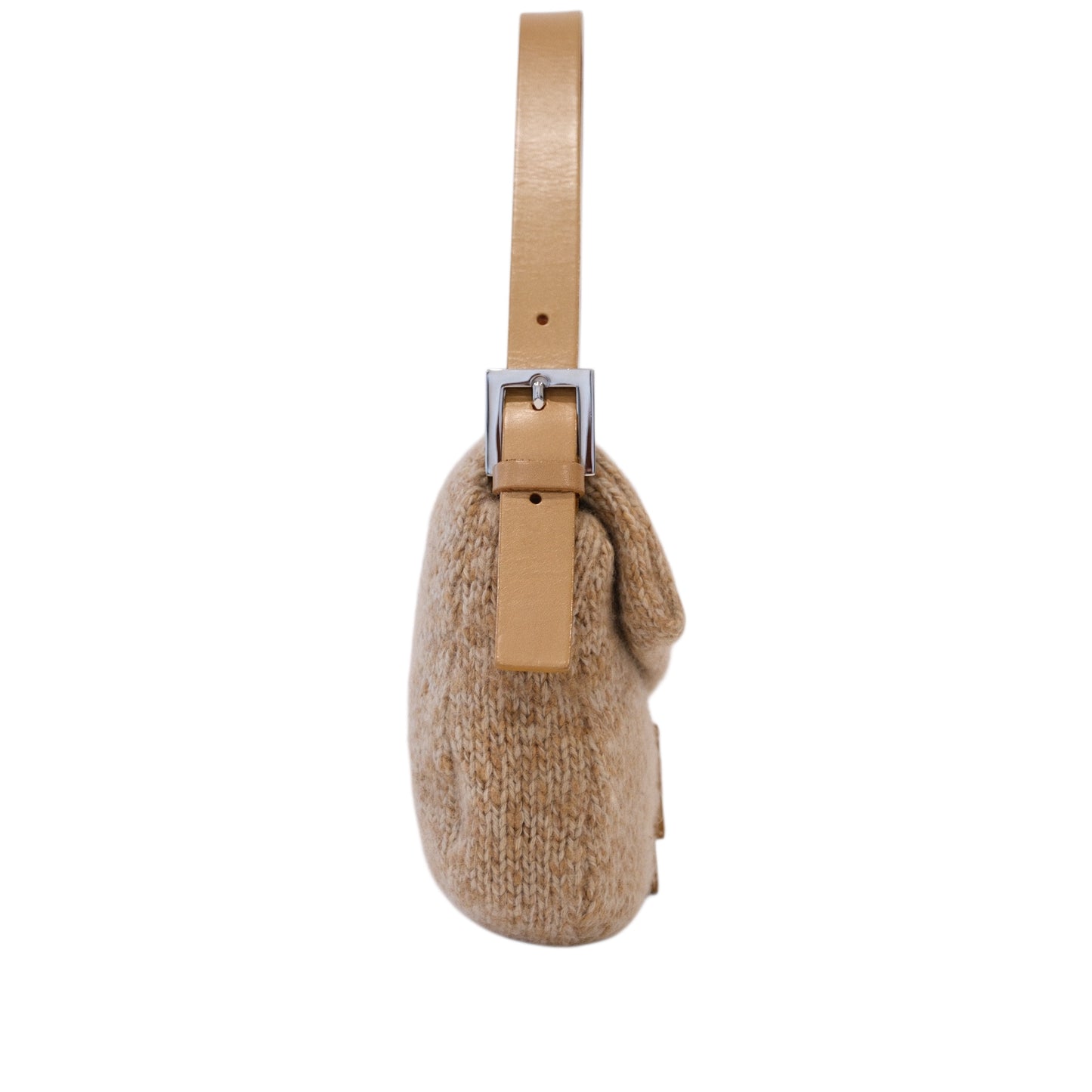 Fendi Mama Baguette Wool Shoulder Bag