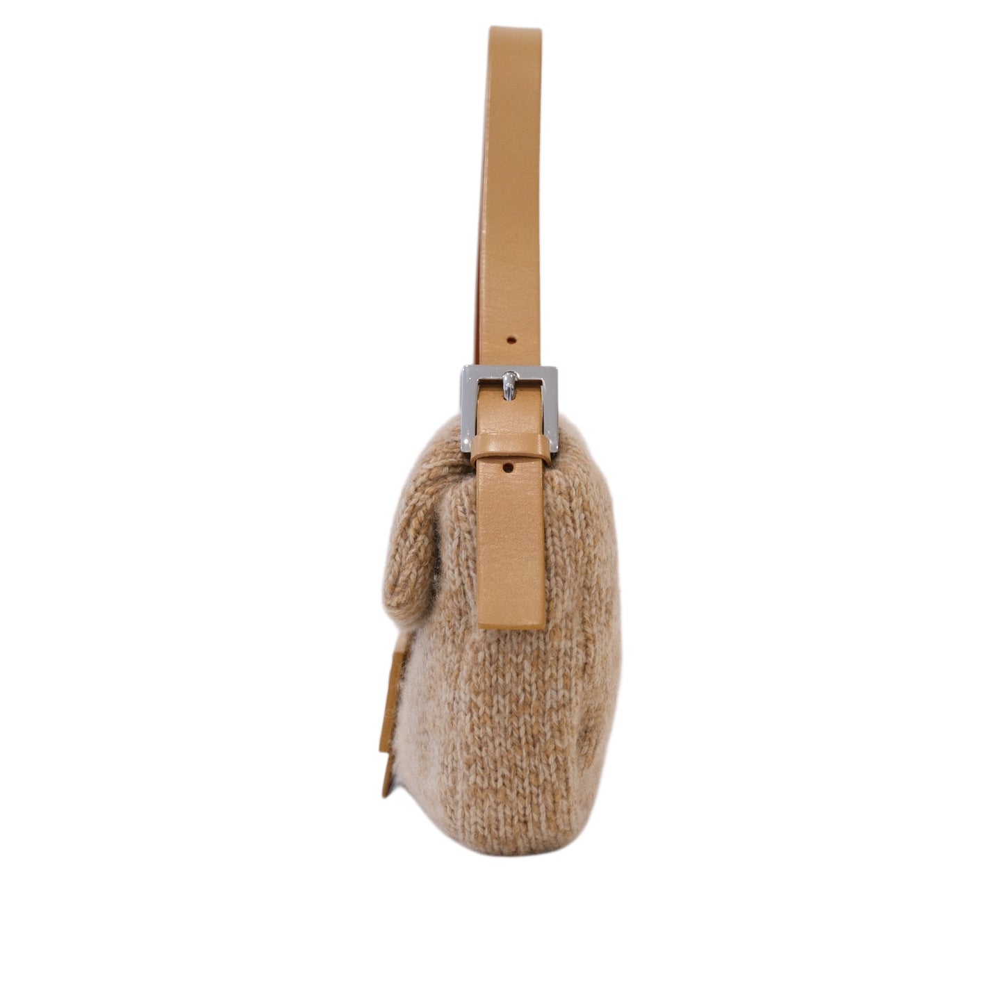 Fendi Mama Baguette Wool Shoulder Bag