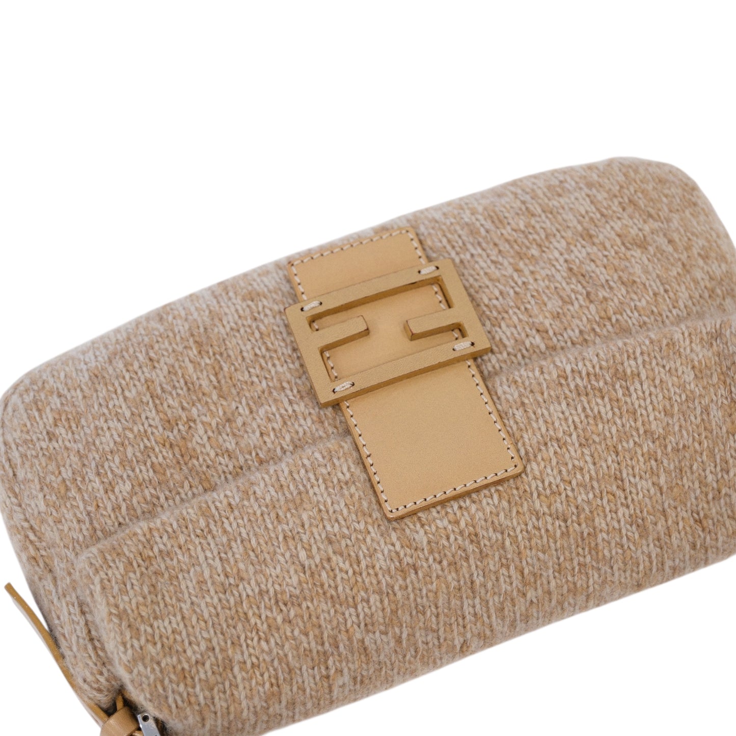 Fendi Mama Baguette Wool Shoulder Bag