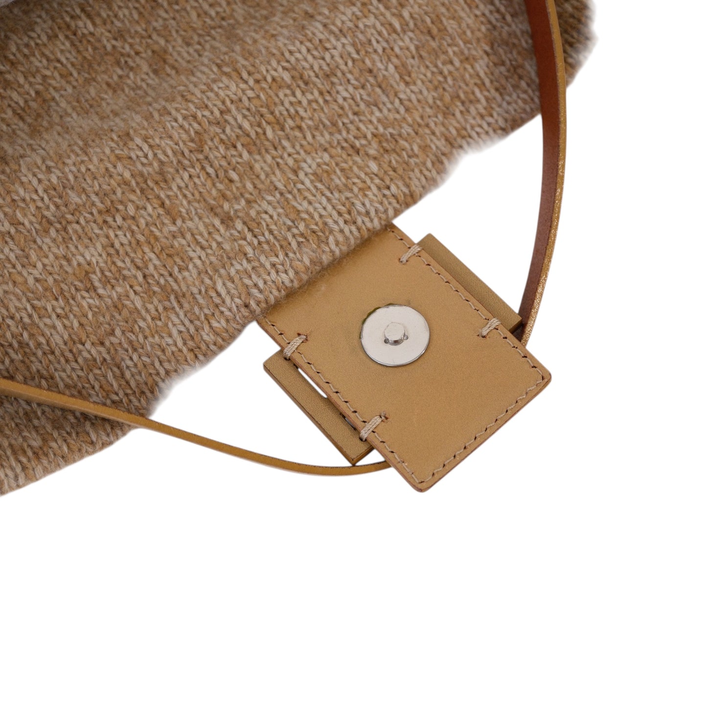 Fendi Mama Baguette Wool Shoulder Bag