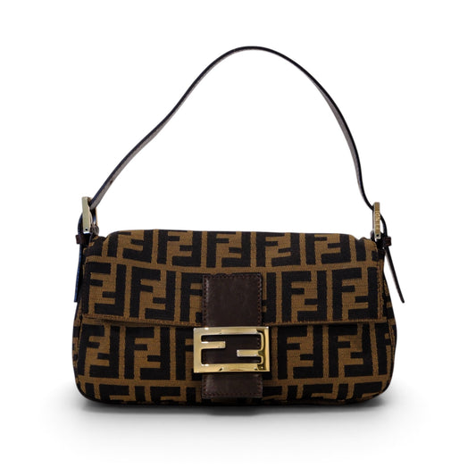 Fendi Zucca Baguette Handbag