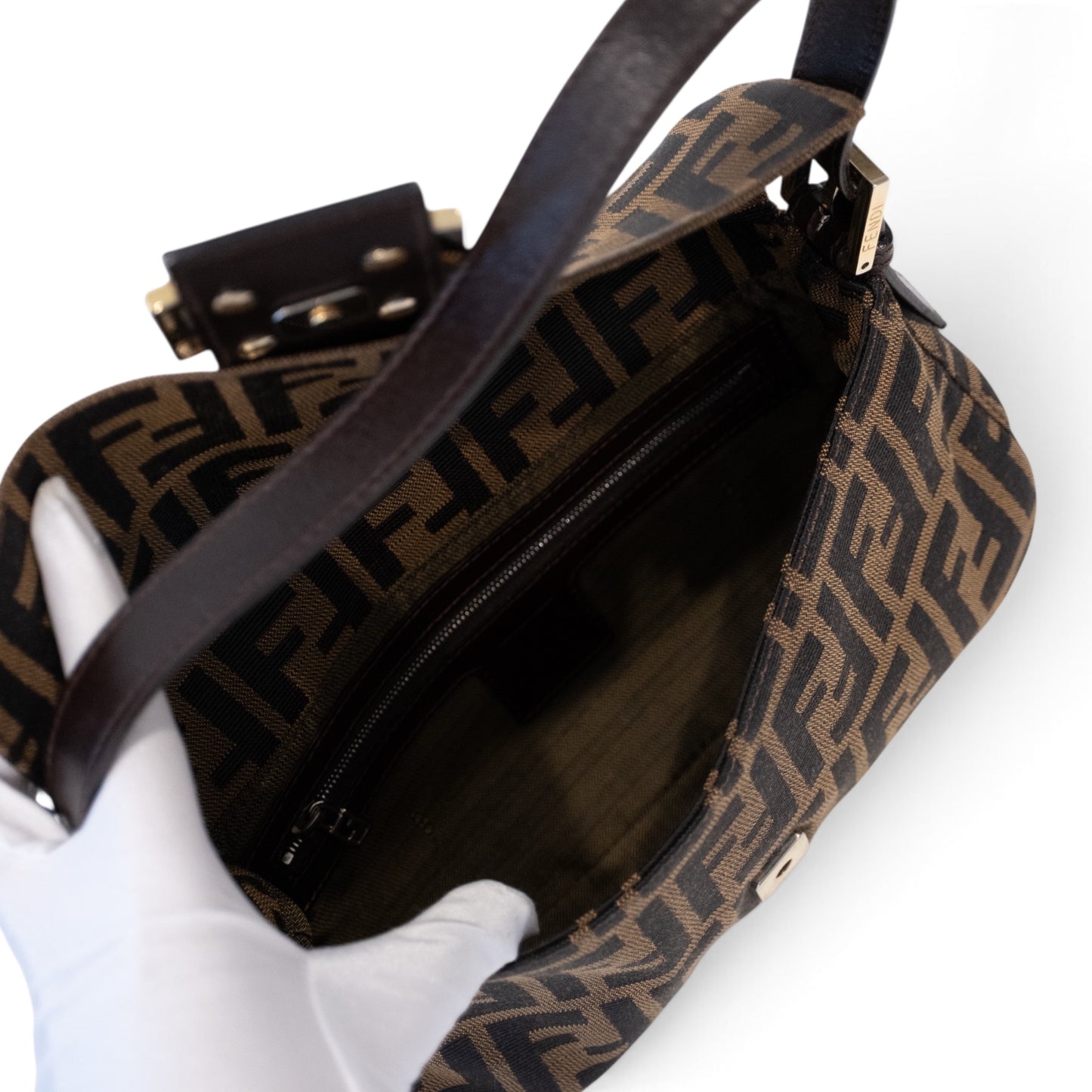 Fendi Zucca Baguette Handbag