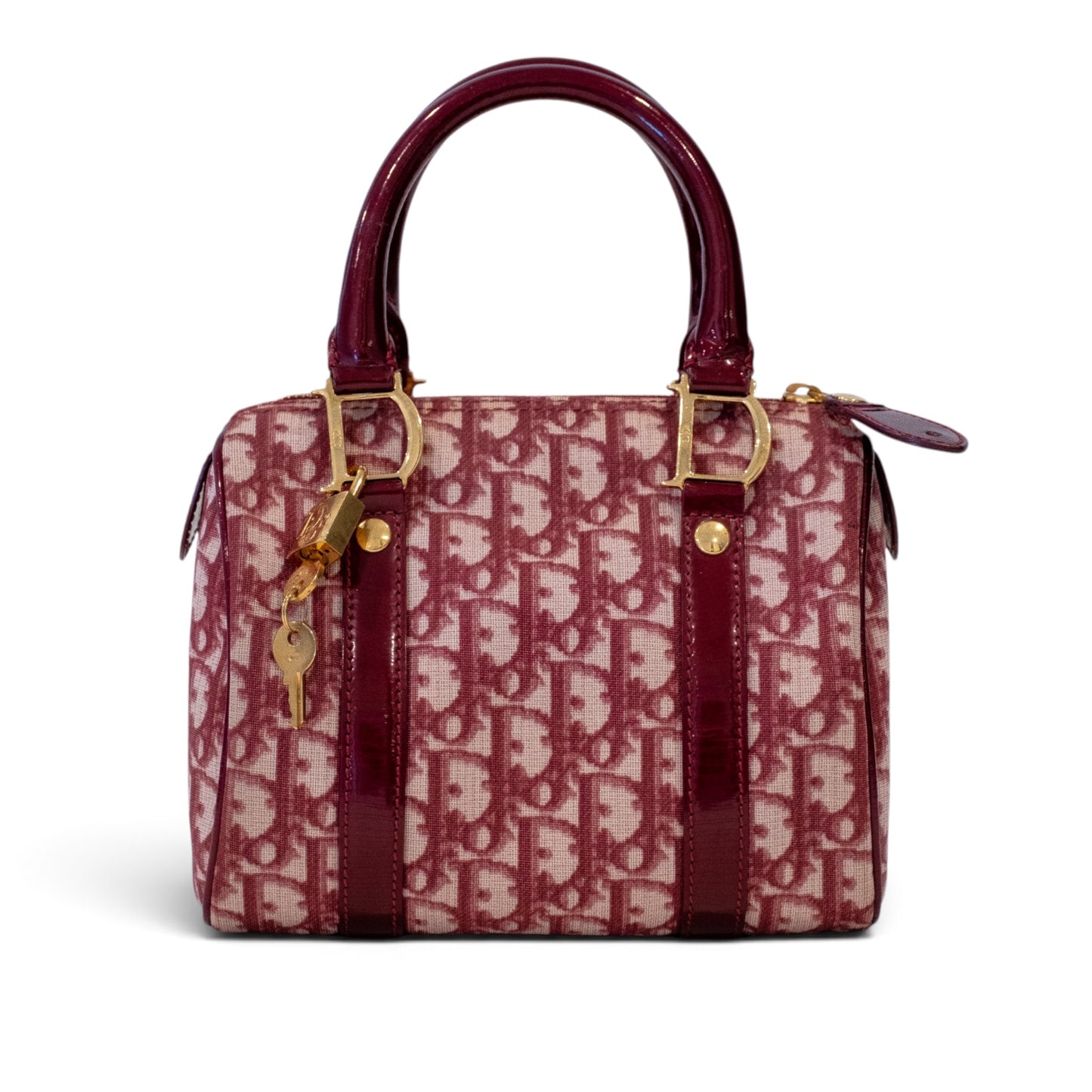 Christian Dior Trotter Canvas Boston Bag
