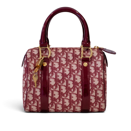 Christian Dior Trotter Canvas Boston Bag