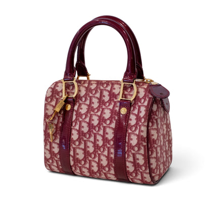 Christian Dior Trotter Canvas Boston Bag