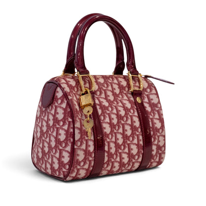 Christian Dior Trotter Canvas Boston Bag