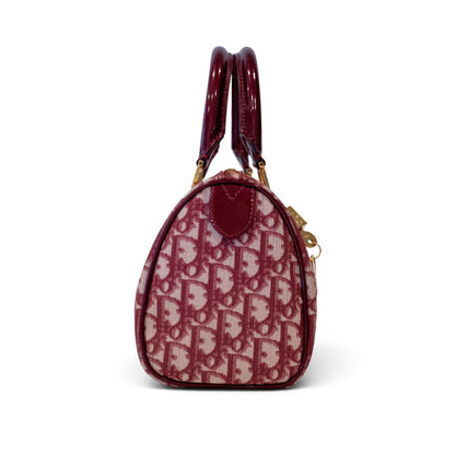 Christian Dior Trotter Canvas Boston Bag