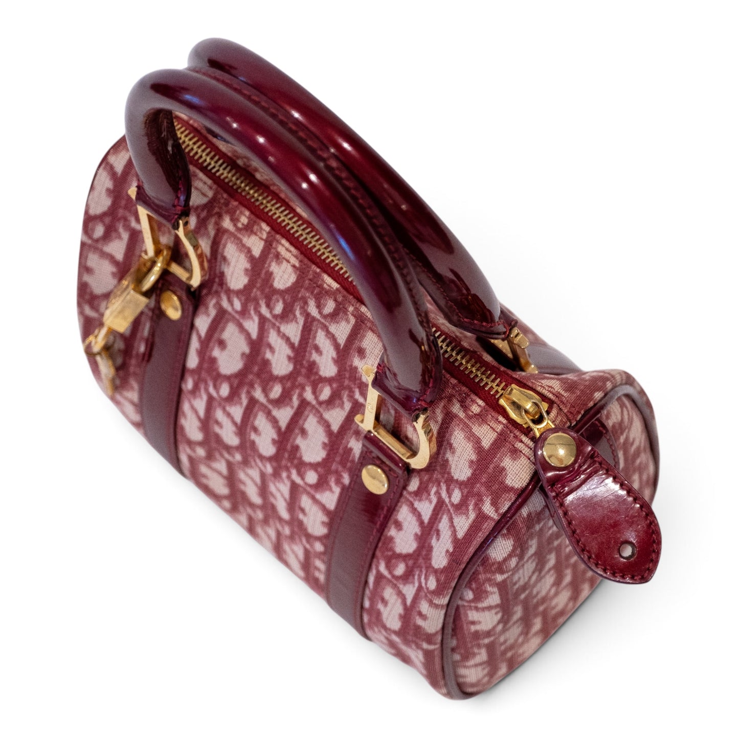 Christian Dior Trotter Canvas Boston Bag