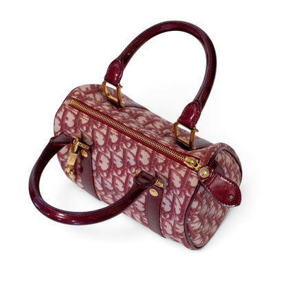 Christian Dior Trotter Canvas Boston Bag