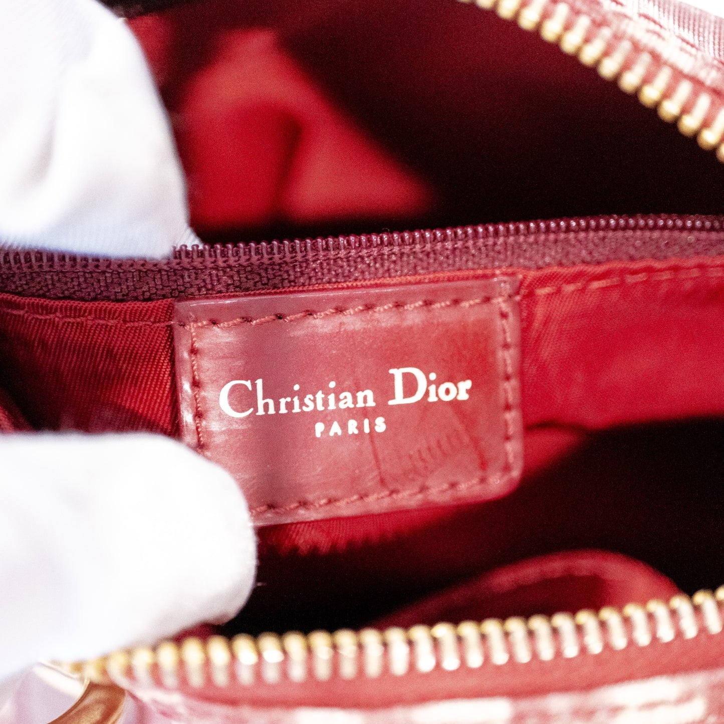 Christian Dior Trotter Canvas Boston Bag