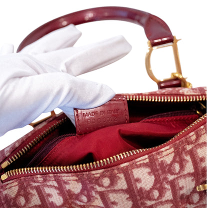 Christian Dior Trotter Canvas Boston Bag