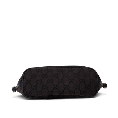 Gucci Monogram Black Canvas Boat Pochette