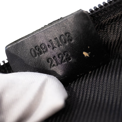 Gucci Monogram Black Canvas Boat Pochette