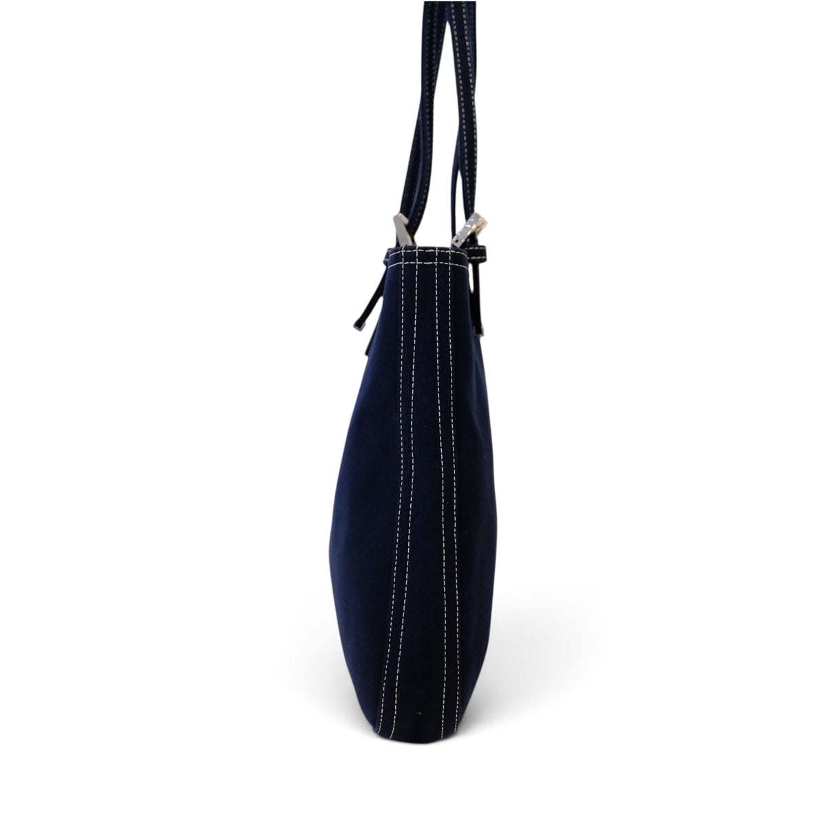 Fendi Navy Canvas Tote Bag