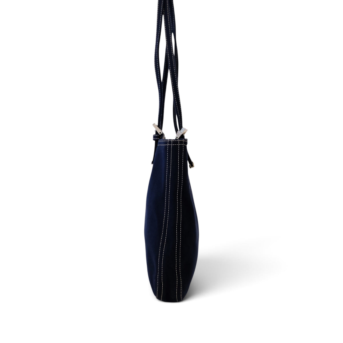 Fendi Navy Canvas Tote Bag