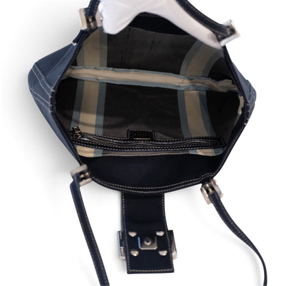 Fendi Navy Canvas Tote Bag