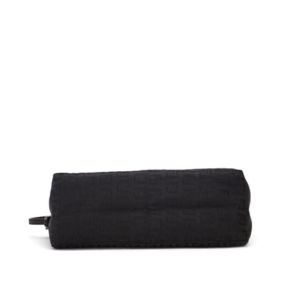 Fendi Black Baguette Cloth Shoulder Bag