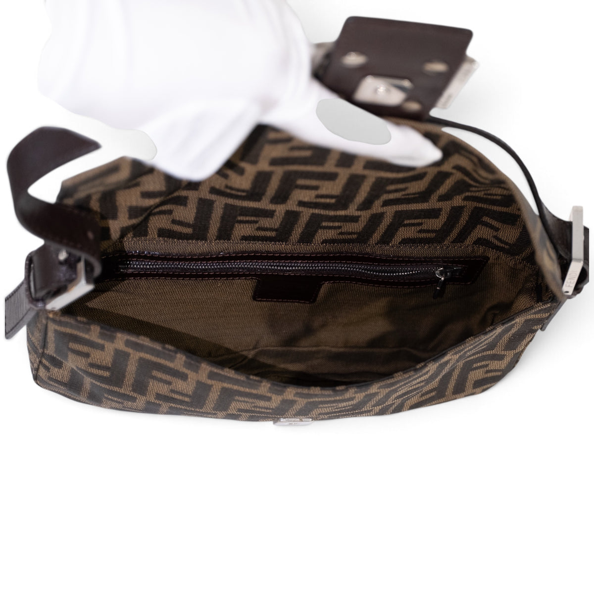 Fendi Zucca Baguette Handbag
