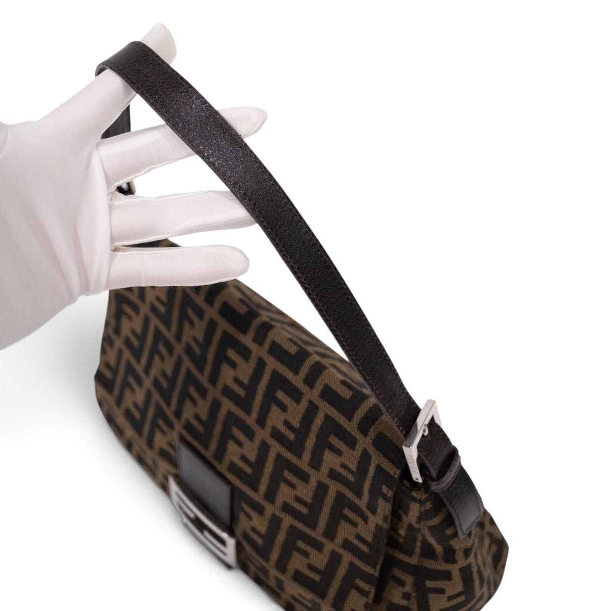 Fendi Zucca Mama Baguette Shoulder Bag