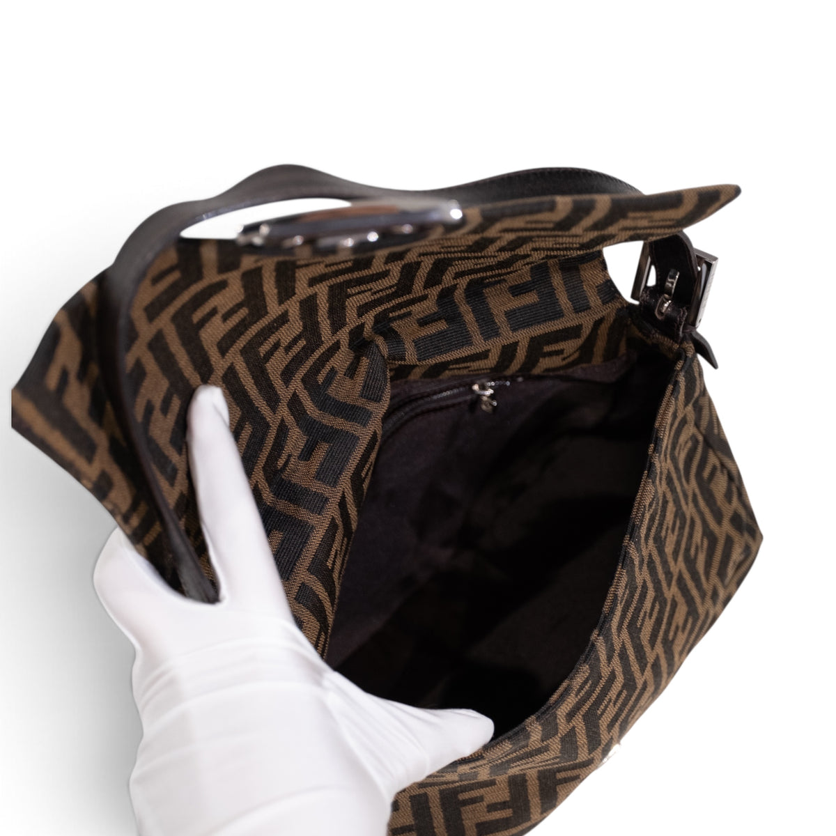 Fendi Zucca Mama Baguette Shoulder Bag