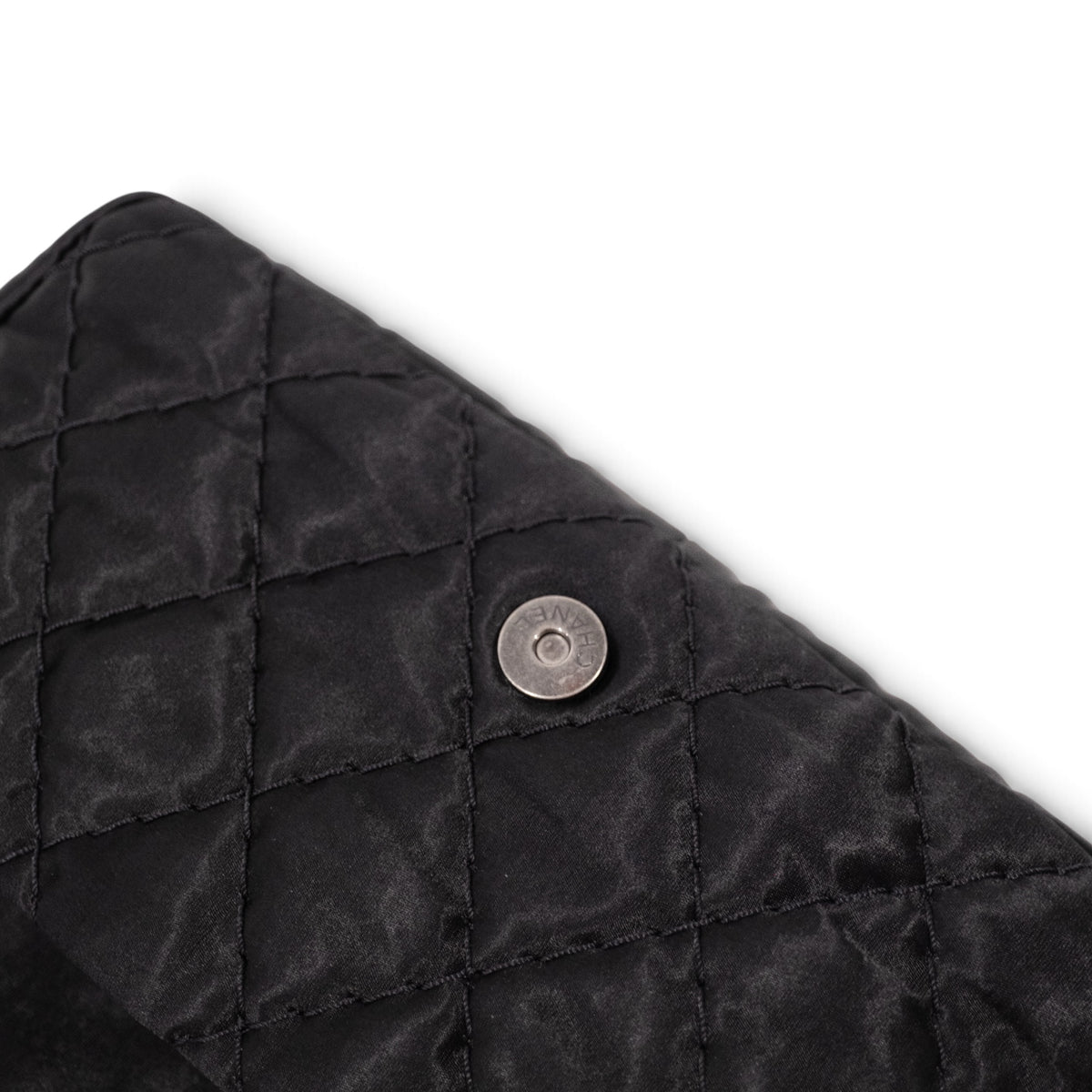 Chanel Black Quilted Satin Classic Flap Bag