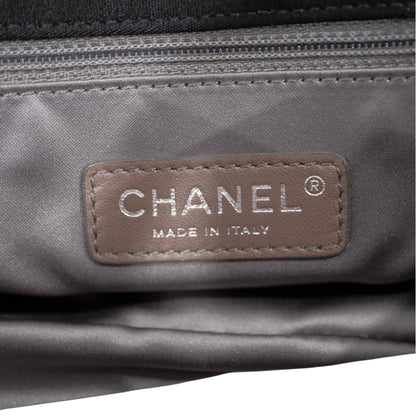 Chanel Black Quilted Satin Classic Flap Bag