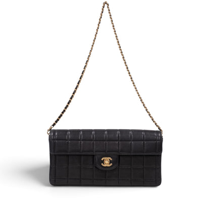 Chanel Chocolate Bar Lambskin Chain Shoulder Bag