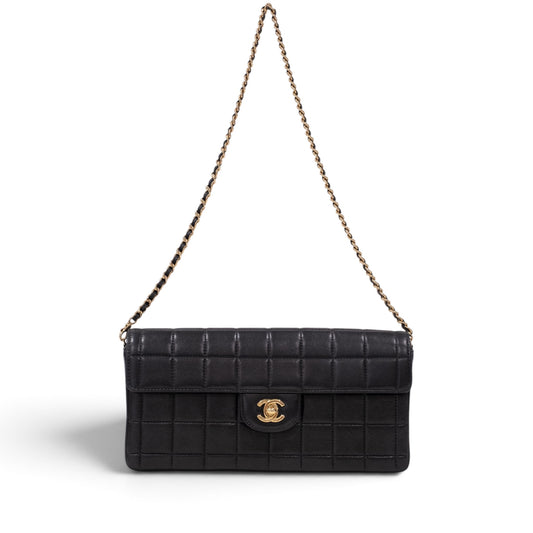 Chanel Chocolate Bar Lambskin Chain Shoulder Bag