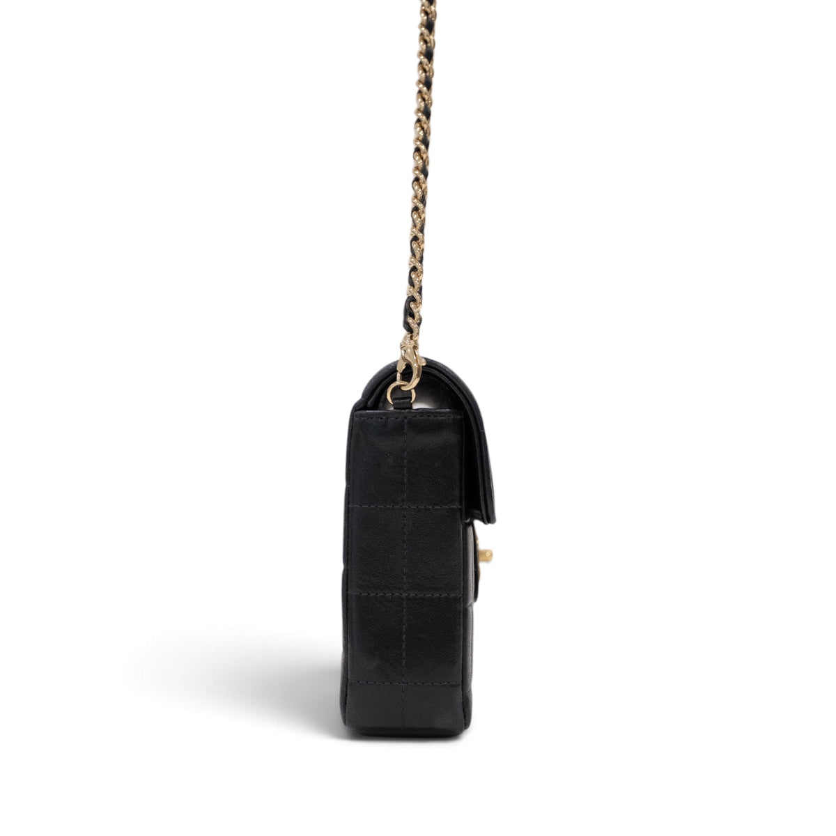 Chanel Chocolate Bar Lambskin Chain Shoulder Bag