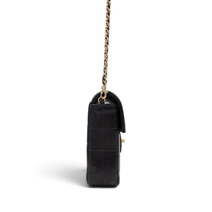 Chanel Chocolate Bar Lambskin Chain Shoulder Bag